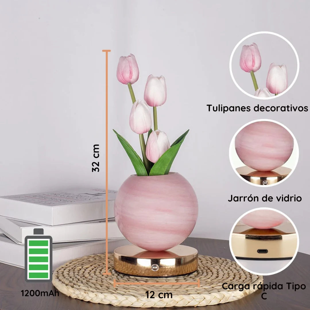 Tuliva™ – Lámpara decorativa LED en forma de tulipán
